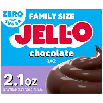 Jell-O Zero Sugar Chocolate Instant Pudding Mix - Family Size
