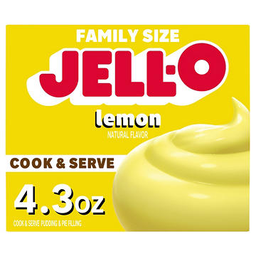 Jell-O Cook & Serve Lemon Pudding Mix - Family Size
