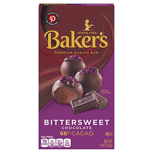 Baker's Semi-Sweet 56% Cacao Baking Chocolate Bar - Shop Baking Chocolate &  Candies at H-E-B