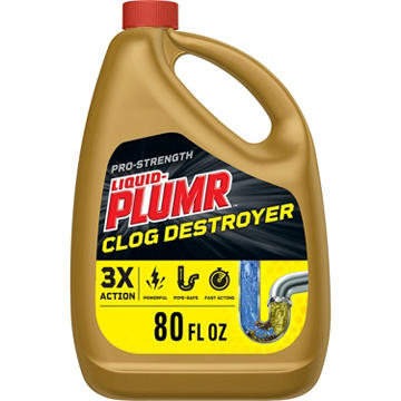 Liquid-Plumr Pro-Strength Clog Destroyer Gel with PipeGuard - Liquid Drain Cleaner
