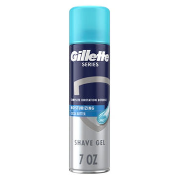 Gillette Series Moisturizing Shaving Gel for Men, with Cocoa Butter, Suitable for Sensitive Skin
