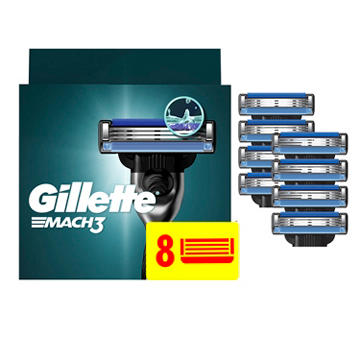 Gillette Mach3 Razor Blade Cartridge Refills for Men