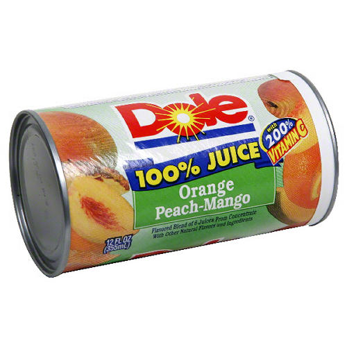 Dole Frozen Orange Peach Mango 100% Juice Blend