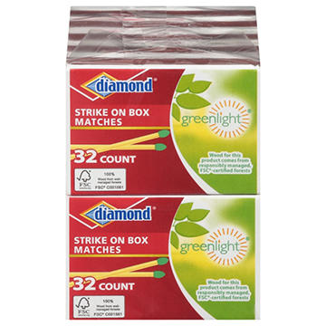 Diamond Greenlight Strike On Box Matches