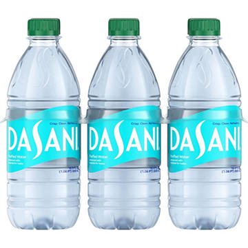 Dasani Purified Water Bottles Enhanced With Minerals