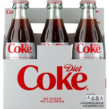 Diet Coke Soda Soft Drink 6 pk Bottles