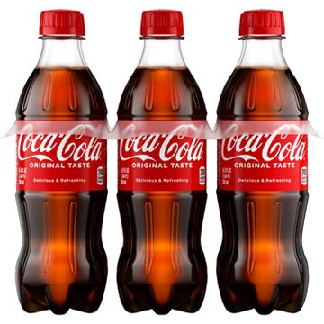 Coca-Cola Soda Soft Drink 6 pk Bottles