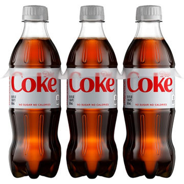 Diet Coke Soda Soft Drink 6 pk Bottles