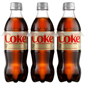 Diet Coke Caffeine Free Soda Soft Drink 6 pk Bottles