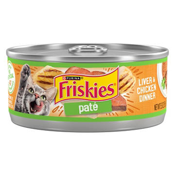Friskies Purina Wet Cat Food Pate - Liver and Chicken Dinner