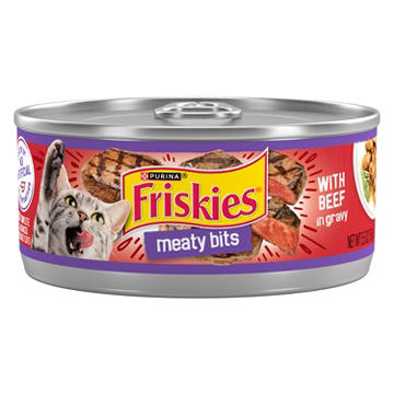 Friskies Purina Wet Cat Food Meaty Bits - Beef in Gravy