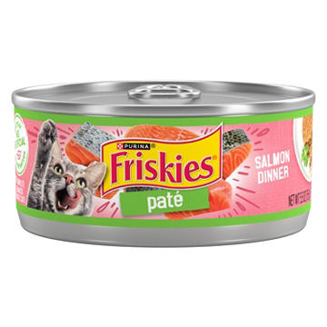 Friskies Purina Wet Cat Food Pate - Pate Salmon Dinner