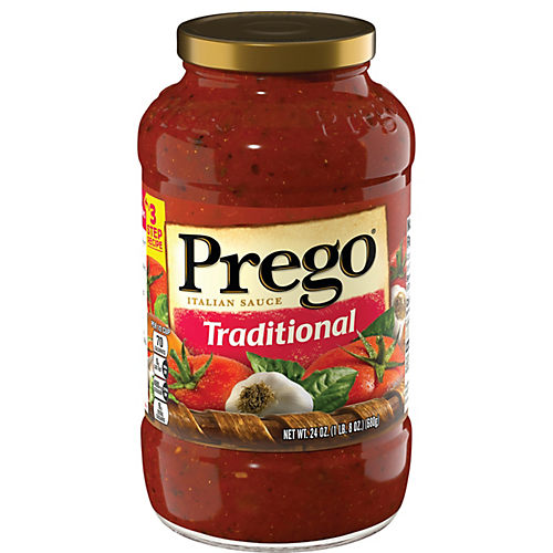 Prego Italian Pasta Sauce Traditional No Sugar Added - 23.5 oz jar