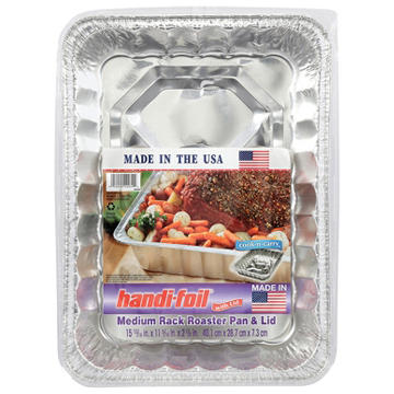 Handi-Foil Medium Rack Roaster Pan & Lid