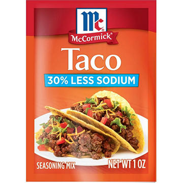 McCormick 30% Less Sodium Taco Seasoning Mix