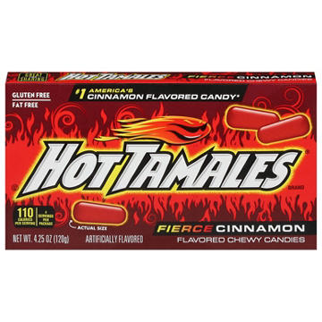 Hot Tamales Fierce Cinnamon Chewy Candy Theater Box