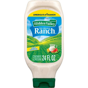 Hidden Valley Original Ranch Condiment and Dressing, Easy Squeeze Bottle