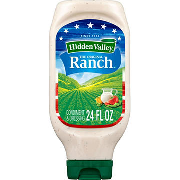 Hidden Valley Original Ranch Condiment and Dressing, Easy Squeeze Bottle