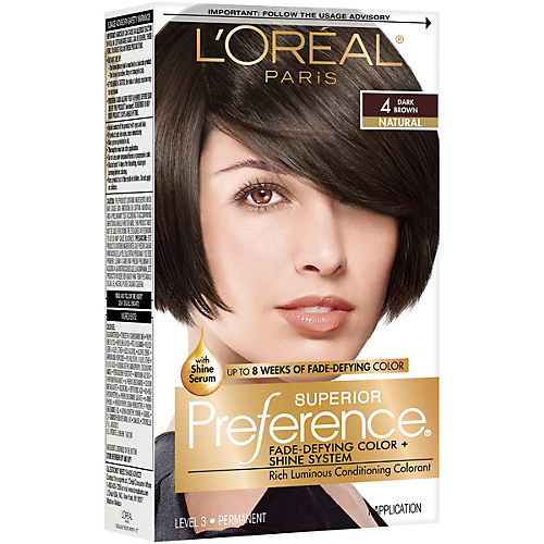 Loreal Superior Preference Hair Color, 4 Dark Brown - 1 Ea - myotcstore.com