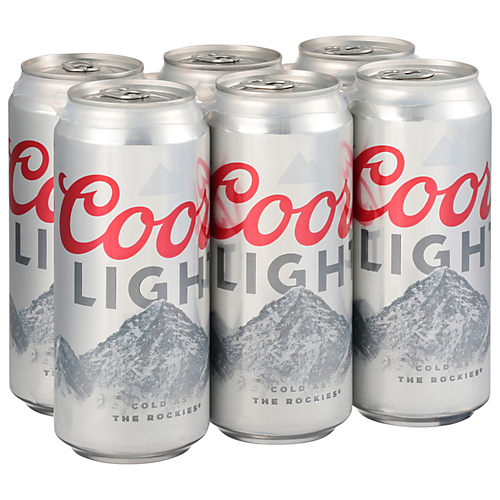 Coors Light Beer 6 Pk Cans