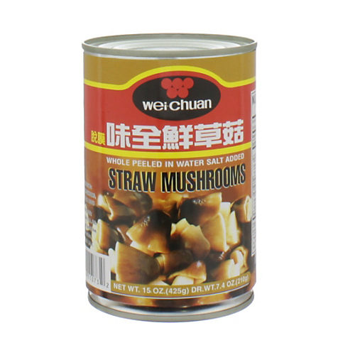 Ka Me Mushrooms, Straw, Whole-Peeled, Asian