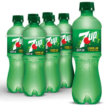 7UP Lemon Lime Soda 6 pk Bottles