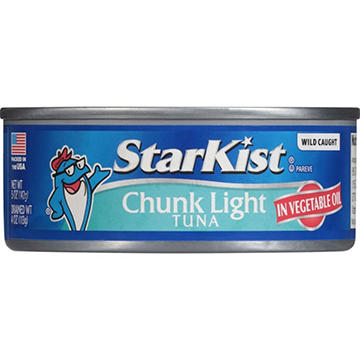 StarKist Light Chunk Tuna in Vegetable Oil