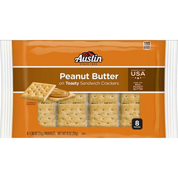 Austin Peanut Butter Toasty Sandwich Cracker Packs
