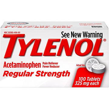 Tylenol Regular Strength 325 mg Tablets