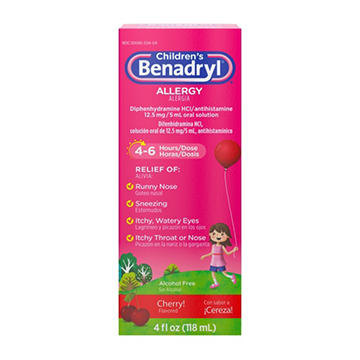 Benadryl Children's Antihistamine Allergy Liquid - Cherry