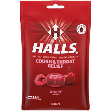 Halls Relief Cherry Cough Drops