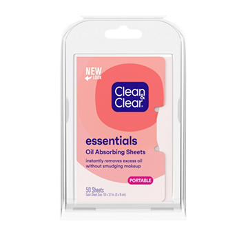 Clean & Clear Essentials Oil Absorbing Face Sheets for Oily Skin