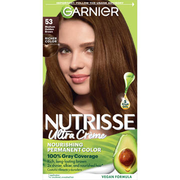 Garnier Nutrisse Nourishing Hair Color Creme - 53 Medium Golden Brown