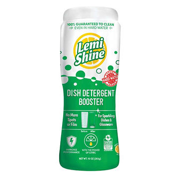 Lemi Shine Dish Detergent Booster Hard Water Stain Remover