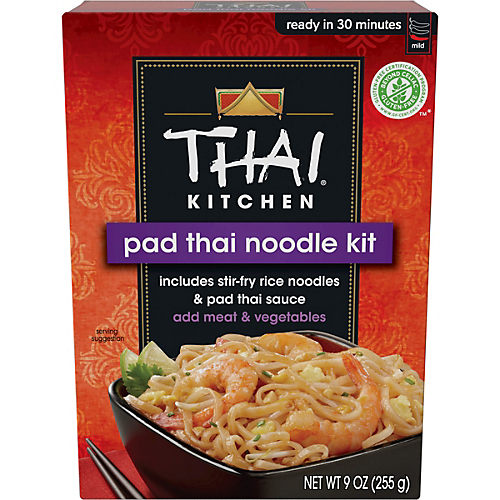 Thai Kitchen Gluten Free Pad Thai Rice Noodle Cart - Shop Pantry Meals at  H-E-B