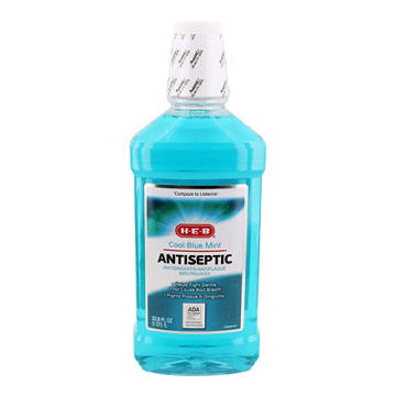 H-E-B Antiseptic Mouthwash – Cool Blue Mint
