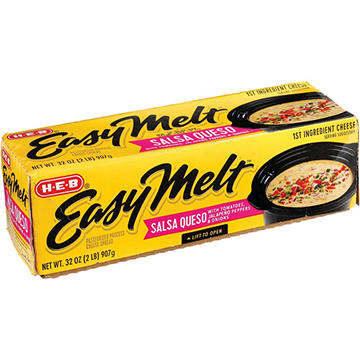 H-E-B Easy Melt Salsa Queso Cheese Spread