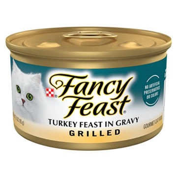 Fancy Feast Purina Grilled Wet Cat Food - Turkey Feast in Gravy