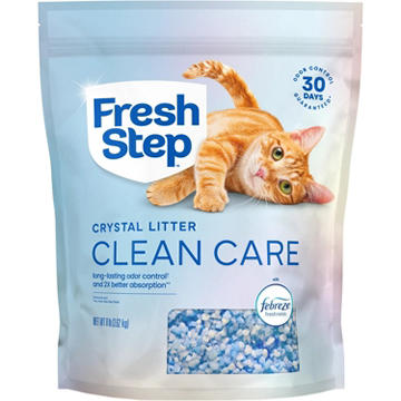 Fresh Step Crystal Litter Clean Care with Febreze Freshness