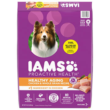 IAMS Proactive Health Senior Dog Food Healthy Aging Dry Dog Food - Real Chicken
