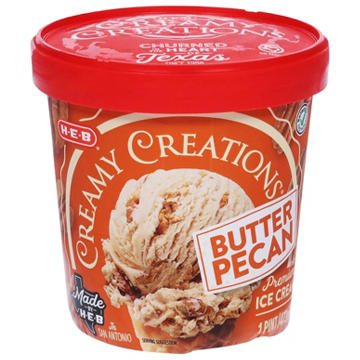H-E-B Creamy Creations Butter Pecan Ice Cream