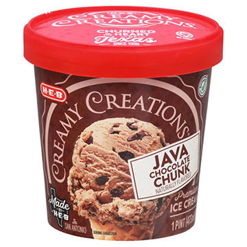 H-E-B Creamy Creations Java Chocolate Chunk Ice Cream