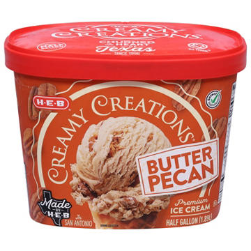 H-E-B Creamy Creations Butter Pecan Ice Cream
