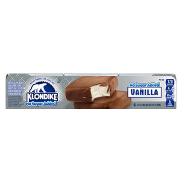 Klondike No Sugar Added Frozen Dairy Dessert Bars