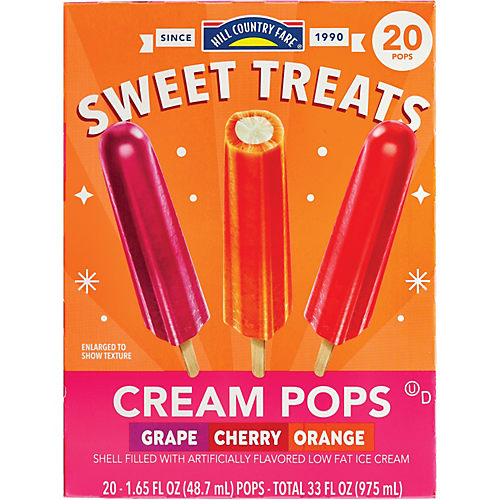 Popsicle Sugar Free Orange Cherry Grape Ice Pops