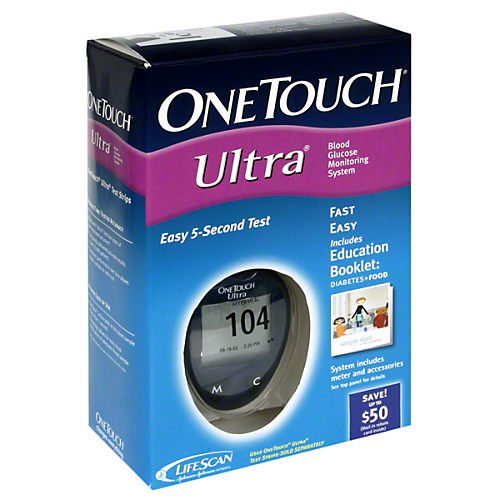 OneTouch® Ultra® Blood Glucose Test Strips, 5 sec Test Time