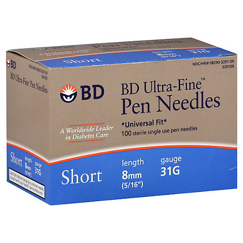 Bd Pen Needles Ultra Fine Universal Fit Short, Diabetic Aids & Nutrition