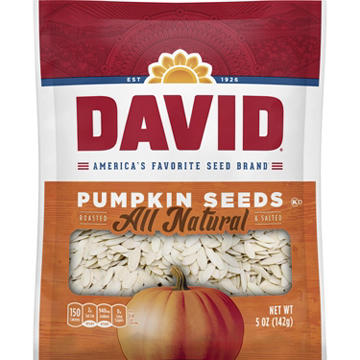 DAVID Roasted Salted Pumpkin Seeds