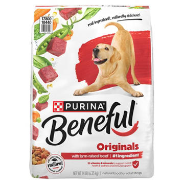 Beneful Purina Originals Natural Dog Food Dry Recipe - Farm-Raised Beef