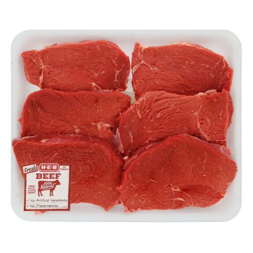 H-E-B Beef Center Cut Sirloin Portioned Value Pack, USDA Select